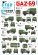 画像1: STAR DECALS[SD35-C1320]1/35 現用 ソ/露 GAZ-69 冷戦時代のソビエト連邦とワルシャワ条約機構のGAZ/UAZ-69およびGAZ-69A (1)