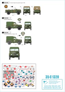 画像2: STAR DECALS[SD35-C1320]1/35 現用 ソ/露 GAZ-69 冷戦時代のソビエト連邦とワルシャワ条約機構のGAZ/UAZ-69およびGAZ-69A (2)