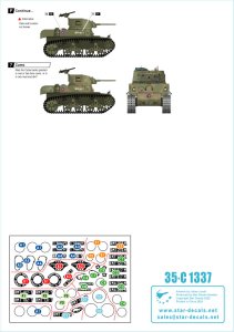 画像2: STAR DECALS[SD35-C1337]1/35 現用 キューバ軍の戦車とAFV＃1 M4A3E8シャーマン A34コメット スタッグハウンド グレイハウンド M3A1スカウトカー M3A1スチュアート (2)