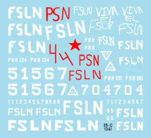 画像2: STAR DECALS[SD35-C1341]1/35 現用 ニカラグア＃2 サンディニスタ民族解放戦線と1979年以降の革命軍 スタッグハウンドMkI BRDM-2 BTR-60PB (2)