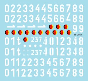 画像2: STAR DECALS[SD35-C1343]1/35 現用 東ドイツ国家人民軍＃2 T-54&T-55 1960〜1970〜80年代 大サイズ車番 国籍マーク (2)