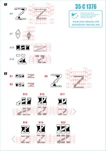 画像2: STAR DECALS[SD35-C1376]1/35 現用 ウクライナの戦争＃5 ドネツク共和国のT-72B(Mod.1985)戦車(2022年) (2)