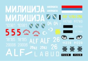 画像3: STAR DECALS[SD35-923] 1/35 ボスニアの戦闘車両#1 セルビア、クロアチア、ムスリムのAFV デカールセット (3)