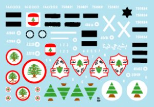 画像3: STAR DECALS[SD35-959]1/35　 レバノンの戦車と装甲車両デカールセット#1 (3)