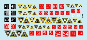 画像2: STAR DECALS[SD35-969]1/35　英第79機甲師団「ホバーツファニー」 北西ヨーロッパ 所属全部隊標識デカールセット (2)