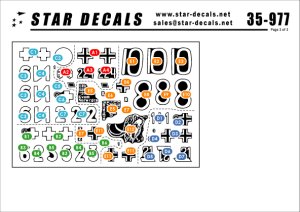 画像2: STAR DECALS[SD35-977]1/35　ノルウェーのドイツ戦車 第40特別編成戦車大隊デカールセット (2)