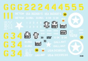 画像2: STAR DECALS[SD35-989]1/35　ノルマンディの米第66機甲連隊シャーマンデカールセット (2)
