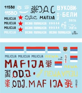 画像3: STAR DECALS[SD35-C1141]1/35 ボスニア紛争のAFV #6 セルビア人のT-34,BRDM-2他 (3)