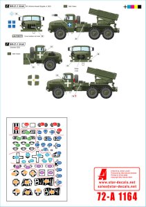 画像3: STAR DECALS[SD72-A1164]1/72 現用 ウクライナの戦争＃21 ウクライナ軍の大口径自走砲/ロケット砲 2S1グヴォズジーカ/2S9ノナ/2S19ムスタ-S/TOS-1A/BM-21グラード(2022-2024年) (3)