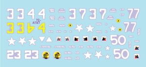 画像2: STAR DECALS[SD72-A1167]1/72 WWII アメリカ 「ザ・スーパー6」ヨーロッパの第6機甲師団＃1 1944-45年 第15/第68/第69戦車大隊 M4シャーマン編 M4コンポジット/M4A3/M4A3E8イージーエイト (2)