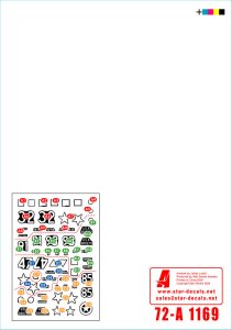 画像3: STAR DECALS[SD72-A1169]1/72 WWII アメリカ 「ザ・スーパー6」ヨーロッパの第6機甲師団＃3 1944-45年 第15/第68/第69戦車大隊 戦車編 M4シャーマン/M5A1スチュアート (3)
