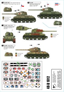 画像2: STAR DECALS[SD48-B1012]1/48 WWII 露/ソ T-34-85中戦車 諸外国のT-34-85 ドイツ鹵獲戦車 ポーランド ユーゴスラビア チェコ赤軍 (2)
