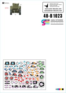 画像3: STAR DECALS[SD48-B1023]1/48 WWII アメリカ ヨーロッパ戦線のM5A1スチュアート 1944-45年 (3)