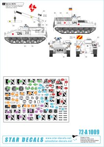 画像2: STAR DECALS[SD72-A1009]1/72 バルカン半島の平和維持軍 #1 デカールセット 英ウォリアー (2)