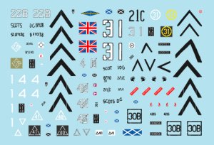 画像3: STAR DECALS[SD72-A1010]1/72 湾岸戦争1991 #1 デカールセット 英チャレンジャー/M109A2 (3)