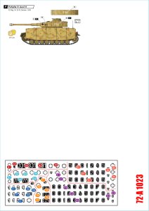 画像2: STAR DECALS[SD72-A1023]1/72 WWII 独 イタリア戦線のドイツ戦車＃3 IV号戦車G型とH型 (2)