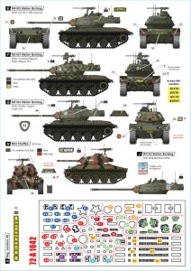 画像2: STAR DECALS[SD72-A1042]1/72 ARVN＃1 南ベトナム陸軍所属の米製戦車 M24/M41/M48A3 (2)