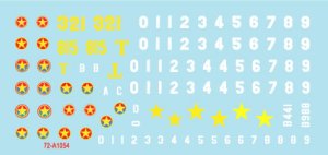 画像3: STAR DECALS[SD72-A1054]1/72 現用 ベトナム戦争 ベトナム＃4 NVA(北ベトナム正規軍)所属のT-54戦車マーキング集 (3)