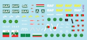 画像3: STAR DECALS[SD72-A1102]1/72 現用 ISAF アフガニスタン＃3 ブルガリア/ハンガリー/ポルトガル平和維持軍 BRDM-2 BTR-80A パナールVBL (3)