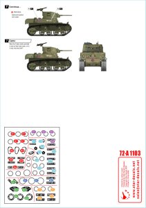 画像2: STAR DECALS[SD72-A1103]1/72 現用 キューバ軍の戦車とAFV＃1 M4A3E8シャーマン A34コメット スタッグハウンド グレイハウンド M3A1スカウトカー M3A1スチュアート (2)