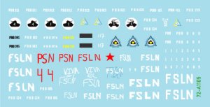 画像2: STAR DECALS[SD72-A1105]1/72 現用 ニカラグア 国家警備隊とサンディニスタ民族解放戦線 (2)