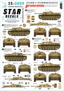 画像1: STAR DECALS[SD35-3009]1/35 WWII ドイツ III号突撃砲F型 グロースドイッチュラント突撃砲大隊/第201突撃砲大隊/第210突撃砲大隊/突撃師団ロードス (1)