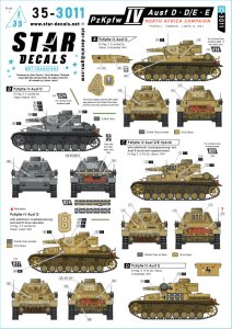 画像1: STAR DECALS[SD35-3011]1/35 WWII ドイツ 北アフリカ戦線のIV号戦車D型/D/E型/E型 トリポリ/トブルク/リビア1941年 (1)