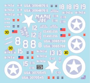 画像2: STAR DECALS[SD35-3067]1/35 WWII アメリカ オマハビーチ第743戦車大隊のM4シャーマン戦車 M4/M4ドーザー/M4A1/M4A1 DD (2)