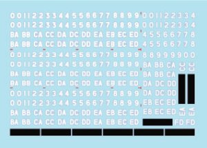 画像2: STAR DECALS[SD35-C1407]1/35 現用 イギリス フェレット偵察装甲車用車両登録番号セット (2)