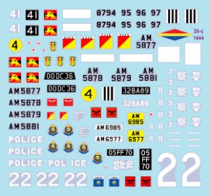 画像2: STAR DECALS[SD35-C1444]1/35 現用 イギリス ホンコンアーマー 香港のイギリスAFV＃1 フェレット/サラセン装甲車 (2)