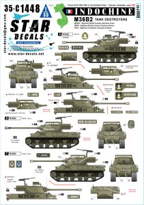 画像1: STAR DECALS[SD35-C1448]1/35 現用 フランス インドシナ戦争＃10 R.B.C.E.O./R.B.F.M./R.I.C.M.のM36B2駆逐戦車 (1)