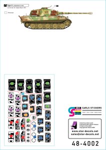 画像3: STAR DECALS[SD48-4002]1/48 WWII ドイツ 武装親衛隊のキングタイガー/タイガーII 東部戦線/ベルリン戦の第501/502/503SS重戦車大隊 (3)