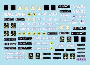 画像2: STAR DECALS[SD48-B1026]1/48 現用 フランス インドシナ戦争＃3 R.B.C.E.O.のM4シャーマン戦車とM36駆逐戦車 M4/M4A1/M4コンポジット/M4(105mm)/M36B2 (2)