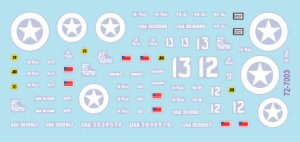 画像2: STAR DECALS[SD72-7003]1/72 WWII アメリカ オマハビーチ第741戦車大隊のM4シャーマン戦車 M4A1/M4A1ドーザー (2)