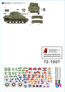 画像3: STAR DECALS[SD72-7007]1/72 WWII イギリス Dデイのシャーマン ノルマンディー上陸作戦のシャーマンMk.I/Mk.Iハイブリッド/Mk.II/Mk.III (3)