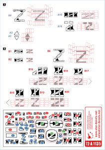 画像3: STAR DECALS[SD72-A1135]1/72 現用 ウクライナの戦争＃5 ドネツク共和国のT-72B(Mod.1985)主力戦車とBMP-1歩兵戦闘車(2022年) (3)