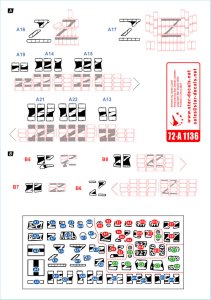 画像3: STAR DECALS[SD72-A1136]1/72 現用 ウクライナの戦争＃6 ドネツク共和国/ルガンスク共和国のT-72B1主力戦車とBMP-1歩兵戦闘車(2022年) (3)