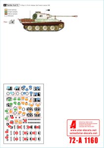 画像3: STAR DECALS[SD72-A1160]1/72 WWII 独 バルト海攻勢＃1 ヘルマン・ゲーリング降下装甲軍団戦車連隊本部/第5装甲師団のパンサー戦車G型(1944-1945年) (3)