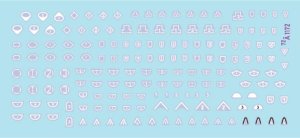 画像2: STAR DECALS[SD72-A1172]1/72 現用 イスラエル 汎用マーキング集＃1 戦車/戦闘車両用旅団/部隊識別マーキング (2)