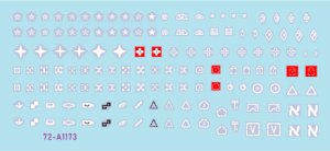 画像2: STAR DECALS[SD72-A1173]1/72 現用 イスラエル 汎用マーキング集＃2 戦車/戦闘車両用旅団/部隊識別マーキング (2)