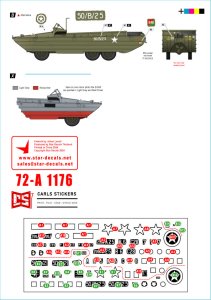 画像3: STAR DECALS[SD72-A1176]1/72 WWII イギリス D-デイのDUKW水陸両用車＃1 第50/第299総合輸送中隊 (3)