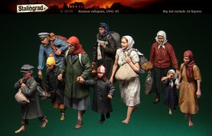 画像1: スターリングラード[ST3070]1/35ロシア人難民「戦火を逃れて1941〜45」10体入ビッグセット (1)