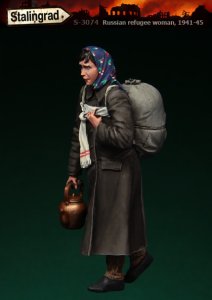 画像2: スターリングラード[ST3074]1/35ロシア難民1941〜45(4)薬缶を持つ女性 (2)