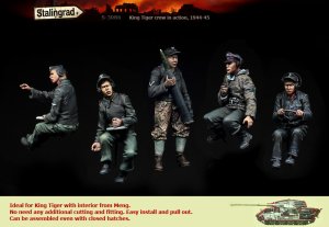 画像2: スターリングラード[ST3086]1/35キングタイガー乗員配置セット(5体入) (2)