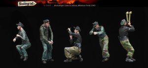 画像2: スターリングラード[ST3088]1/35シュトゥルムタイガー乗員配置セット(5体入) (2)