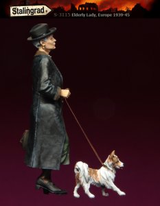 画像2: スターリングラード[ST3115]1/35ヨーロッパの難民1939〜45(5)愛犬を連れ逃避する老婦人 (2)
