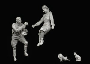 画像4: スターリングラード[ST3578]1/35ロシア赤軍戦車兵戦火の中で育む愛1943〜45(2体セット) (4)