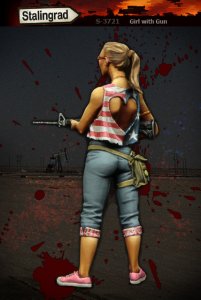 画像3: スターリングラード[ST3721]1/35微笑んでカービン銃を乱射する女 (3)
