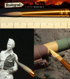 画像2: スターリングラード[ST8038]丸筆No.3 (2)
