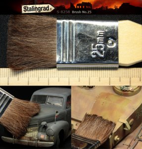 画像2: スターリングラード[ST8258]ドライブラシ用柔毛平筆No.25 (2)